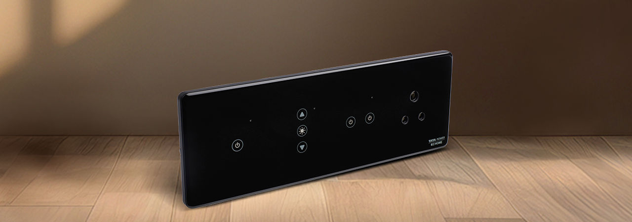 Tata Power EZ Home Wi-Fi Smart Elixir Glass Touch Panel Switch